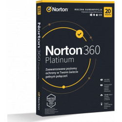 Norton 360 Platinum 2022 PL (20 stanowisk na 12 miesięcy) -nie wymaga karty