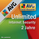 AVG Internet Security 1, 3, 5, 10 UNBEGRENZT 2018 /PC,Mac,Android/ DE 2 Jahre