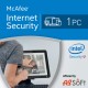 McAfee Internet Security 2017 1 PC licencja na rok