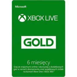 Microsoft Xbox Live Gold 6 miesięcy